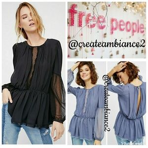 Free People Victorian Inspired Blouse
